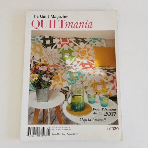 Quiltmania Magazine Quilt #120 Issue 2017 Crafts Quilting Patterns - Picture 1 of 2
